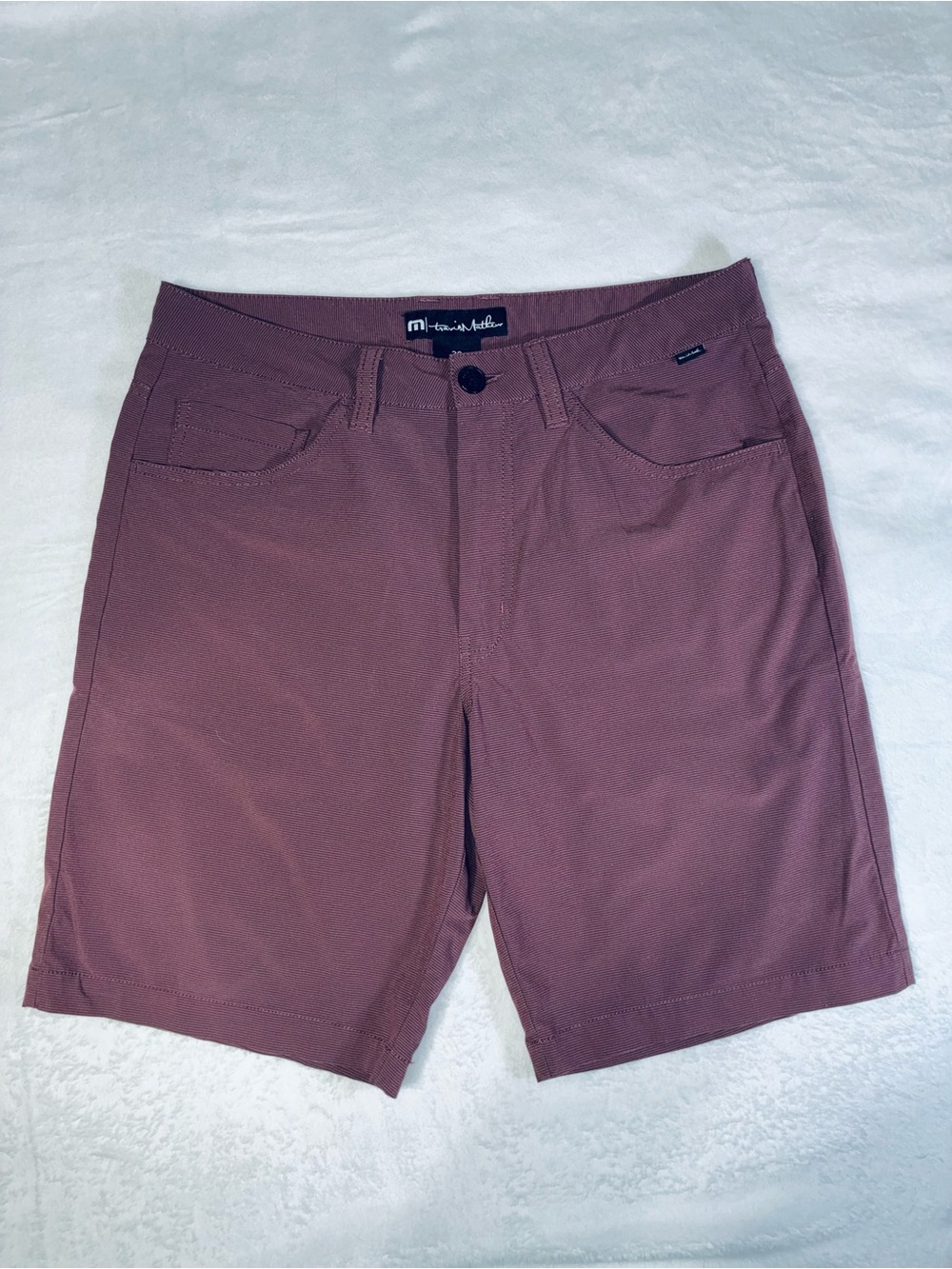 Travis Mathew Men's Burgundy Performance Shorts